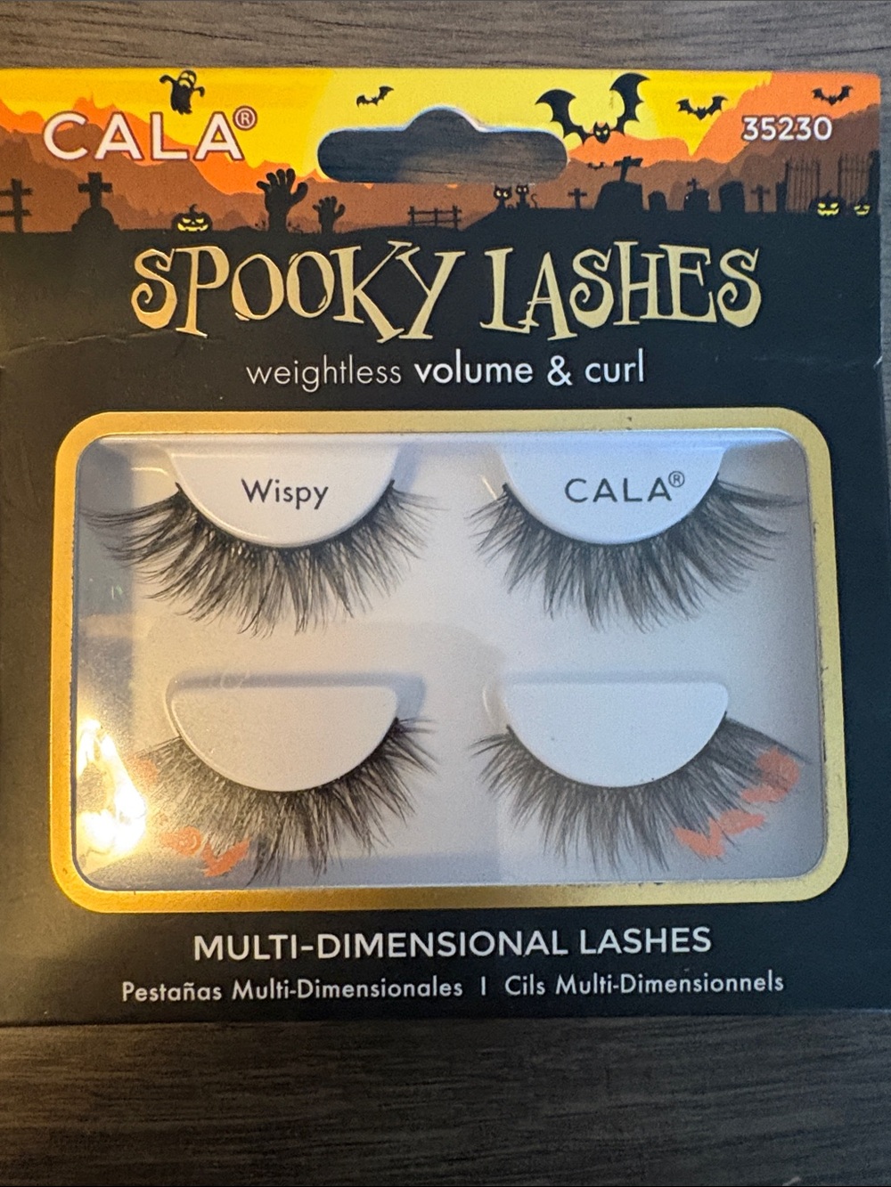 CALA Spooky Lashes Wispy 2-Pair False Eyelashes New